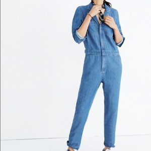 NWT Madewell Denim Coverall Jumpsuit
